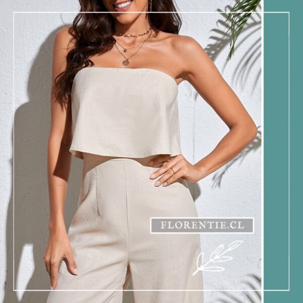 Detalle cuerpo enterito strapless