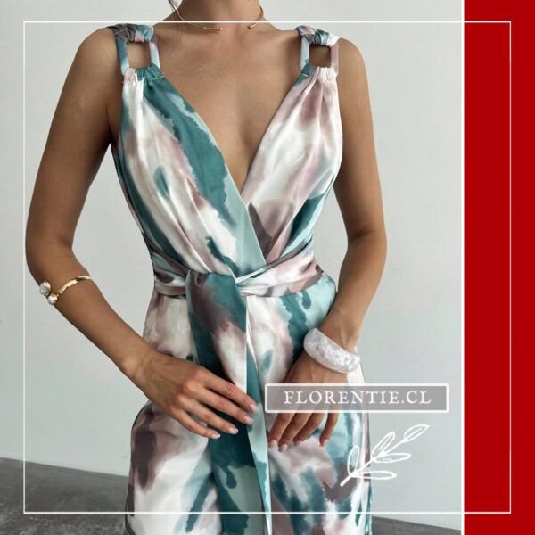 Detalle torso enterito bicolor mujer