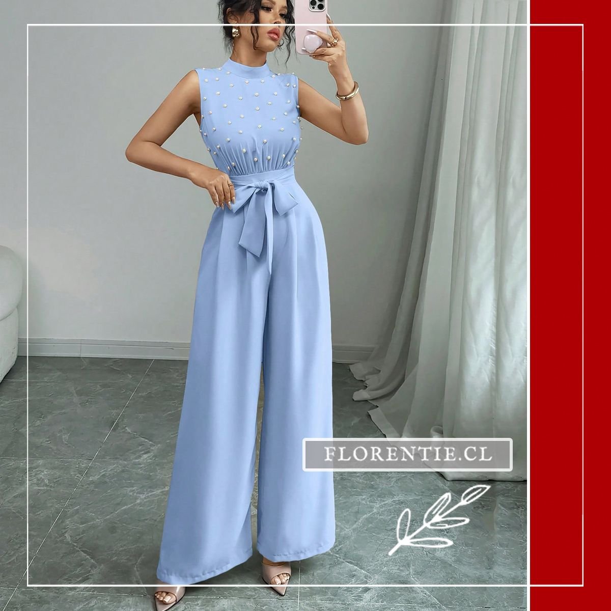 Enterito celeste mujer