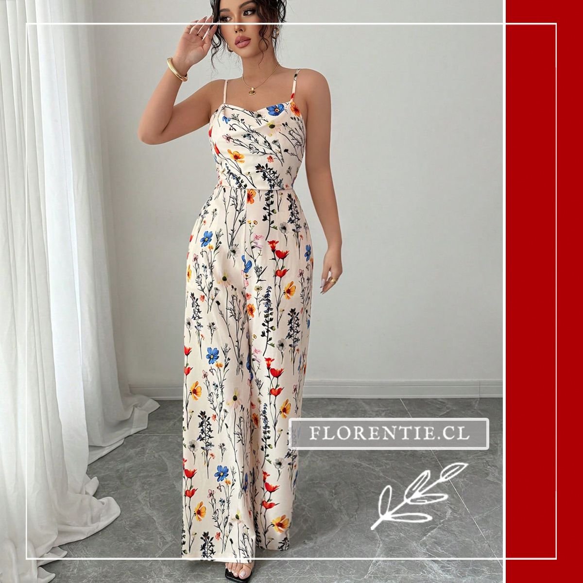 Enterito con flores mujer