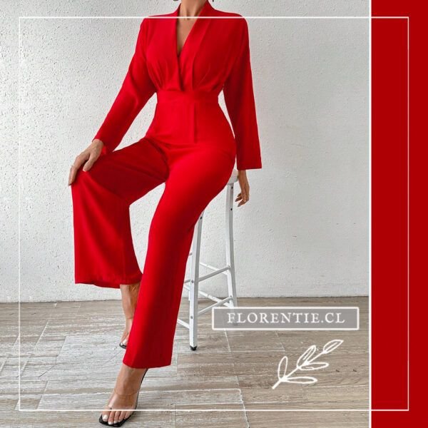 Enterito con mangas rojo