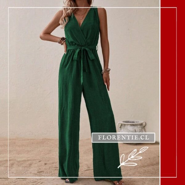 Enterito crepe mujer verde