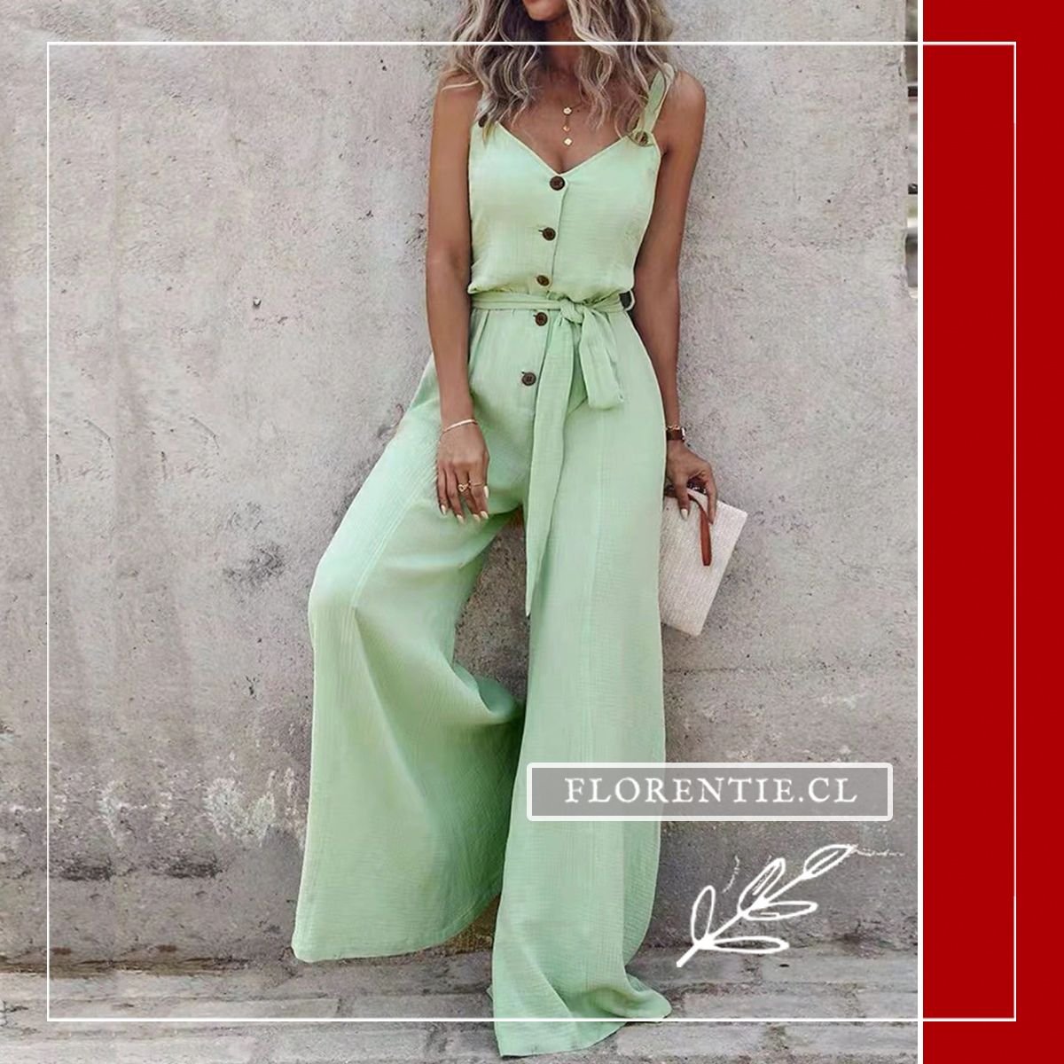 Enterizo verde claro