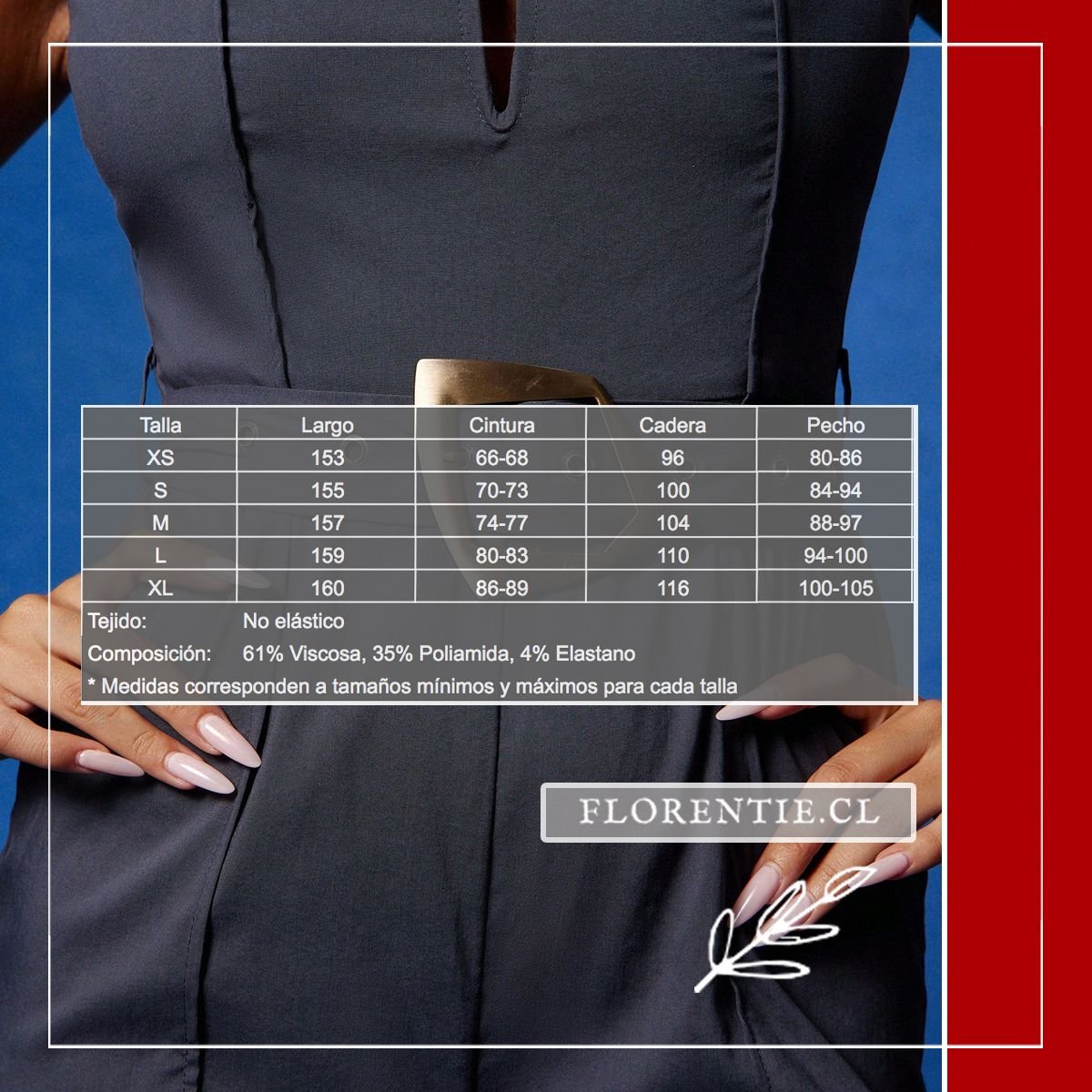 Medidas enterito con cinturón