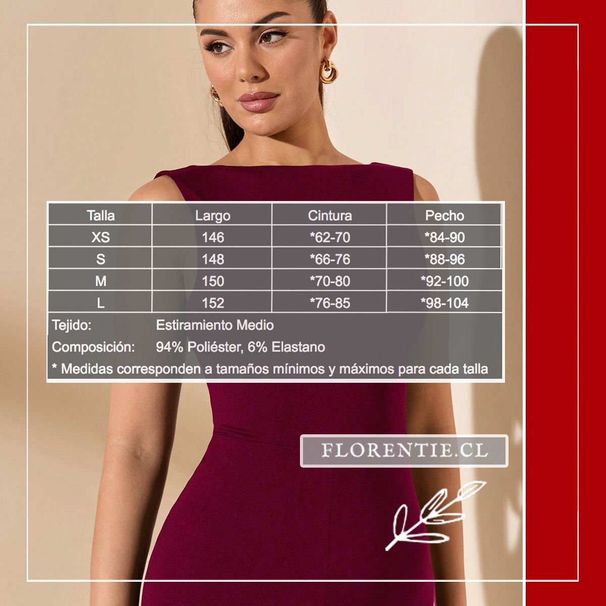 Medidas enterito con espalda descubierta