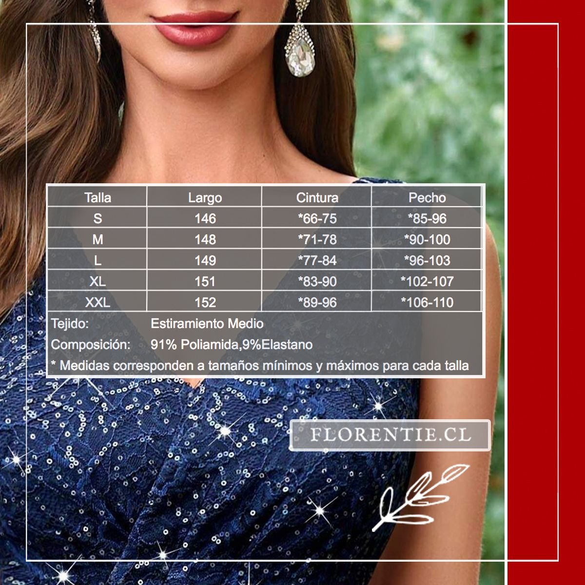 Medidas enterito palazzo Rocío