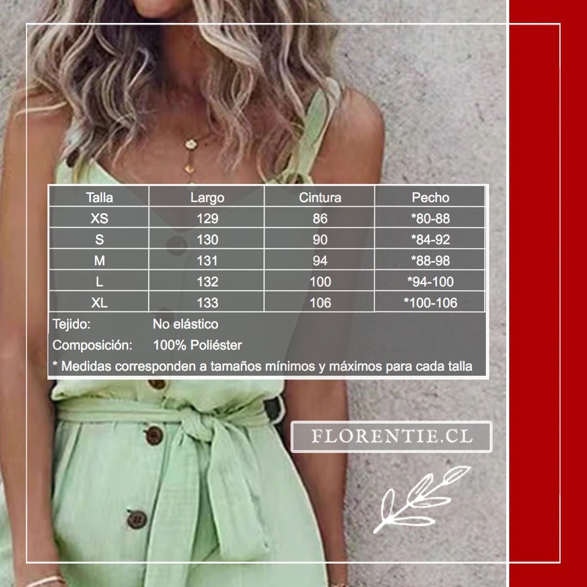 Medidas enterito verde claro