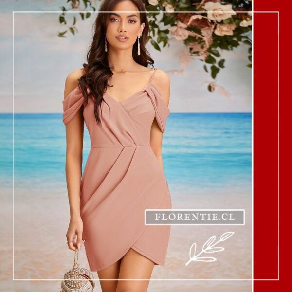 Vestido corto ajustado mujer