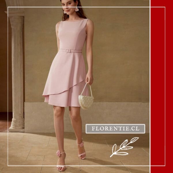 Vestido corto elegante sin mangas