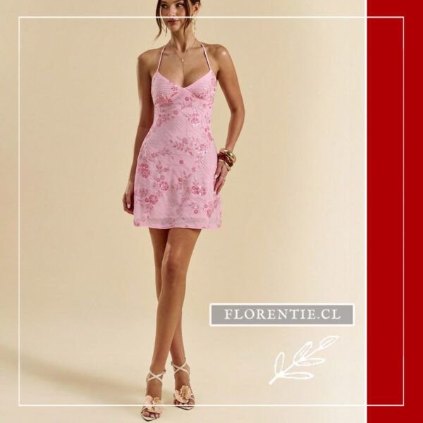 Vestido corto escote corazon mujer
