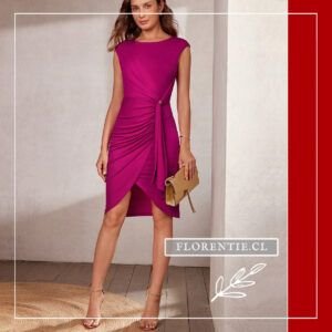Vestido corto fucsia Loren