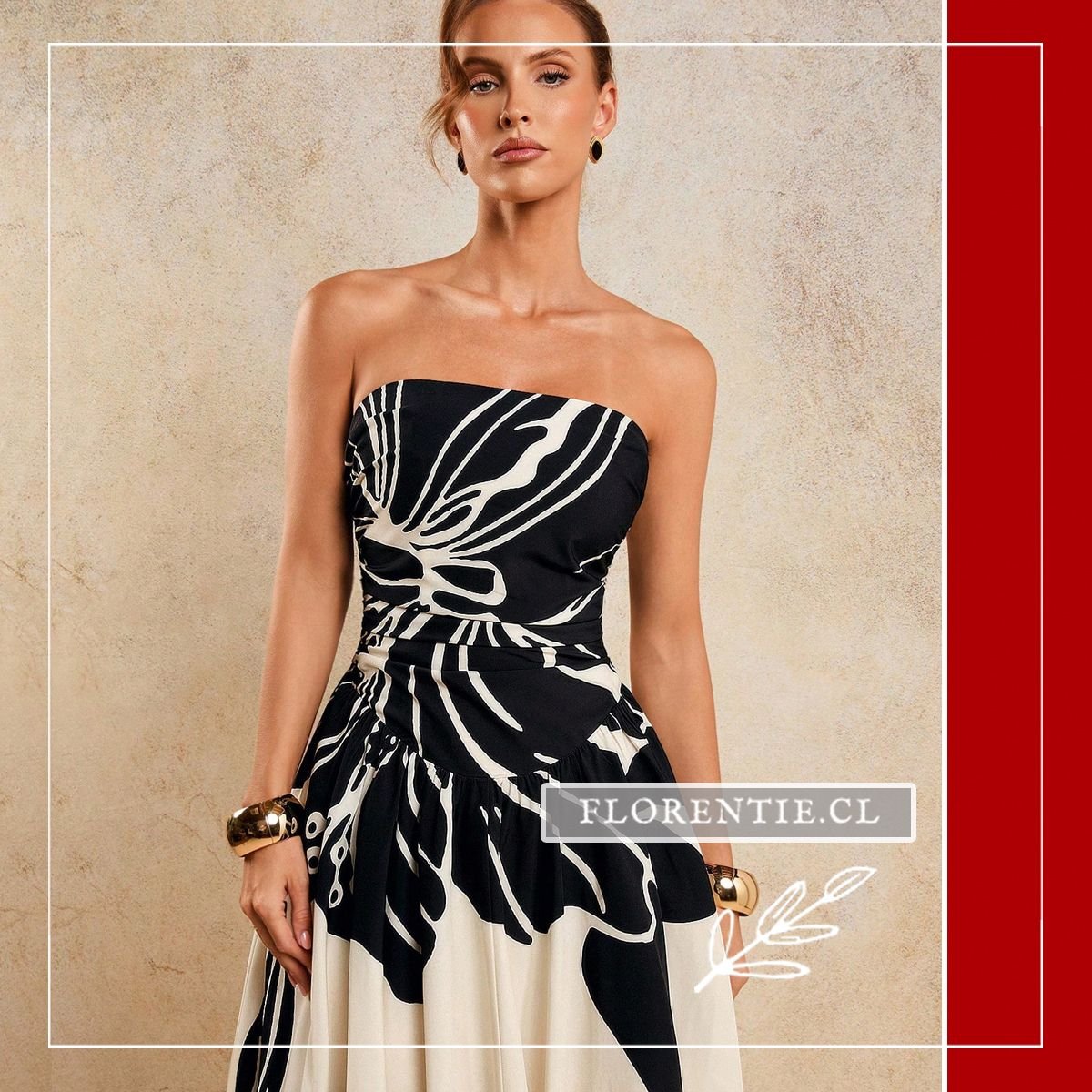 Detalle vestido fiesta falda globo