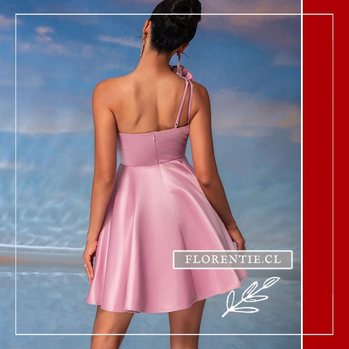Espalda vestido para fiesta de 15 años corto