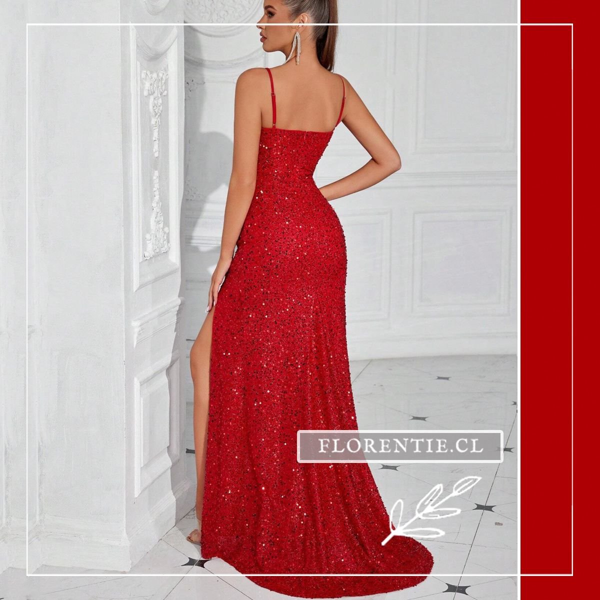 Espalda vestido verano fiesta largo