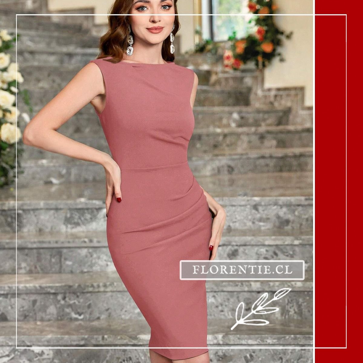 Vestido de fiesta sin mangas