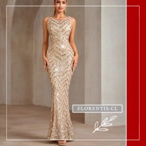 Vestido dorado claro Arianna