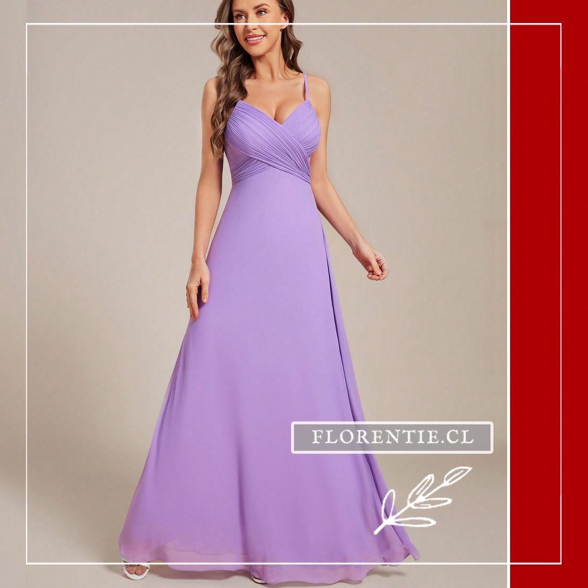 Vestido fiesta Lila largo