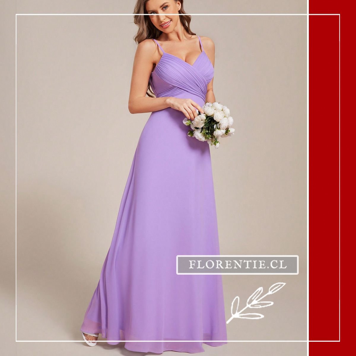 Vestido fiesta Lila mujer