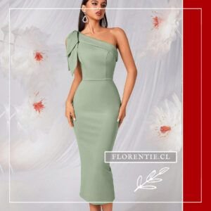 Vestido fiesta asimetrico largo Lucía