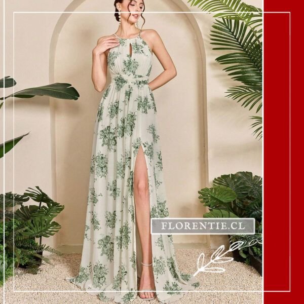 Vestido fiesta estampado