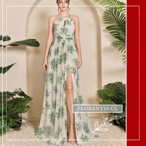 Vestido fiesta estampado Irma