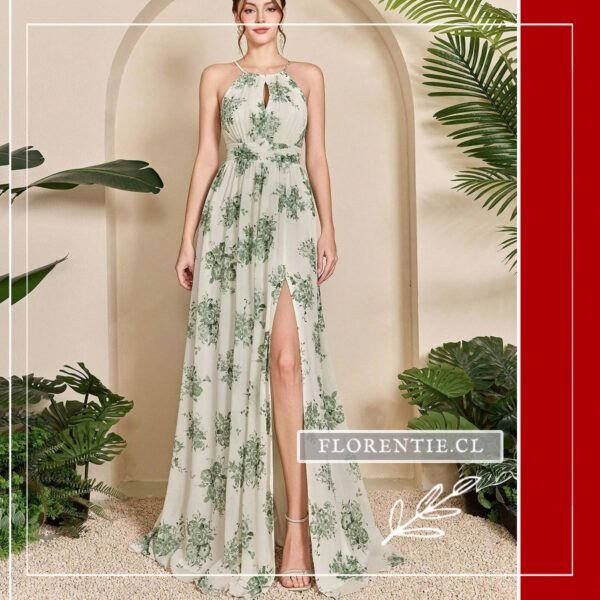 Vestido fiesta estampado Irma