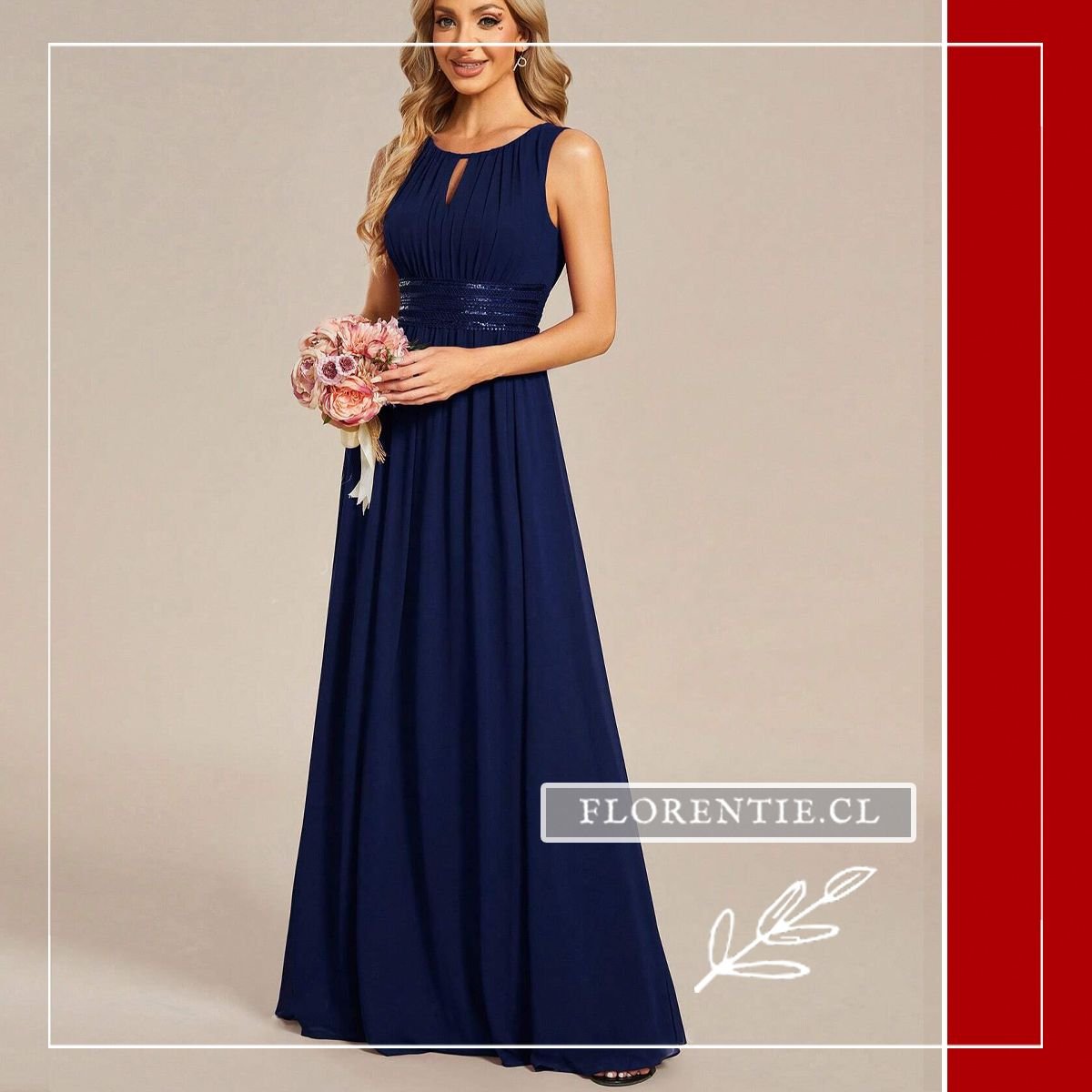 Vestido fiesta evase