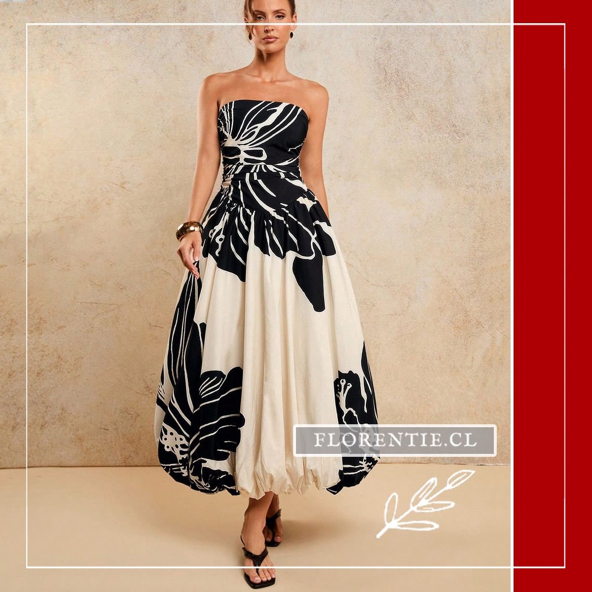 Vestido fiesta falda globo Annelie