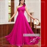 Vestido fiesta falda vuelo Ada