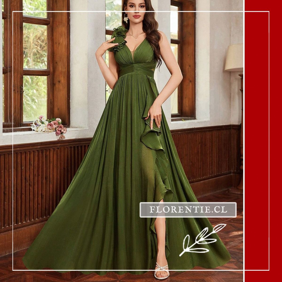 Vestido fiesta gasa Prudence
