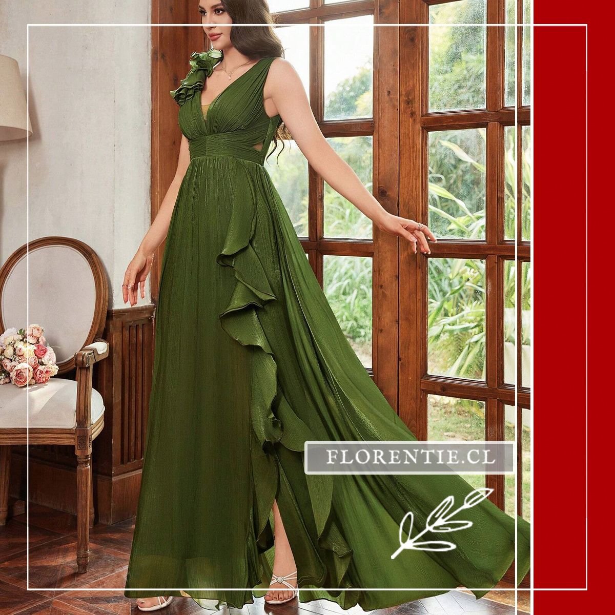 Vestido fiesta gasa