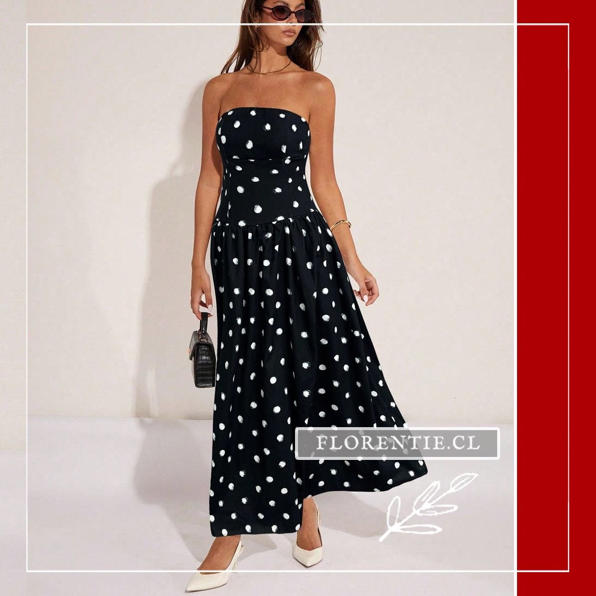 Vestido fiesta lunares
