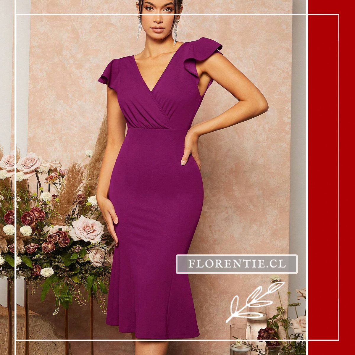 Vestido fiesta morado Violeta
