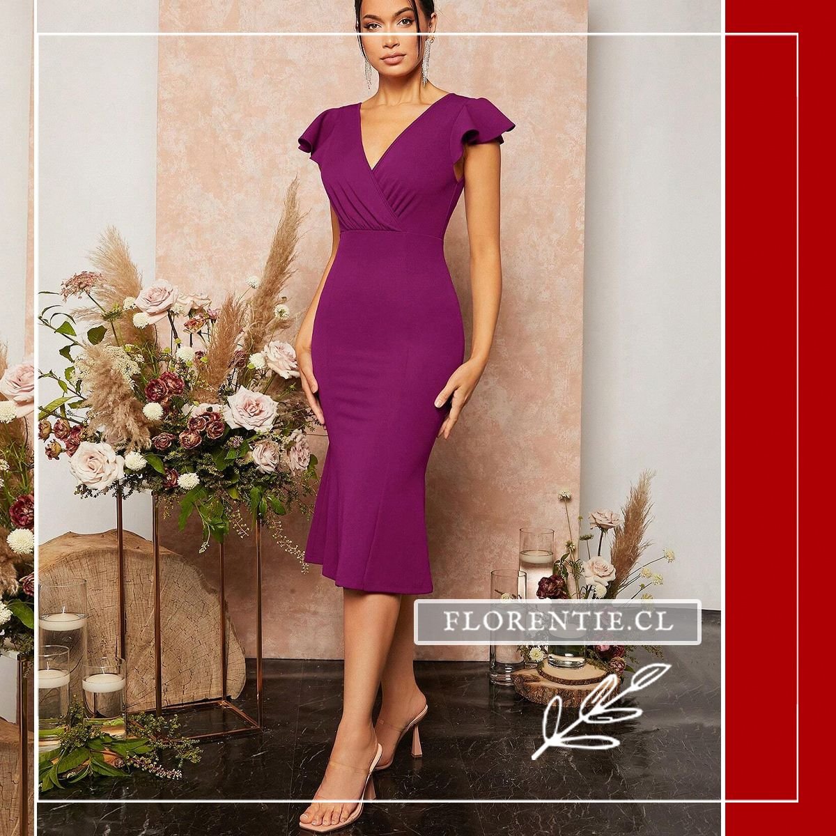 Vestido fiesta morado