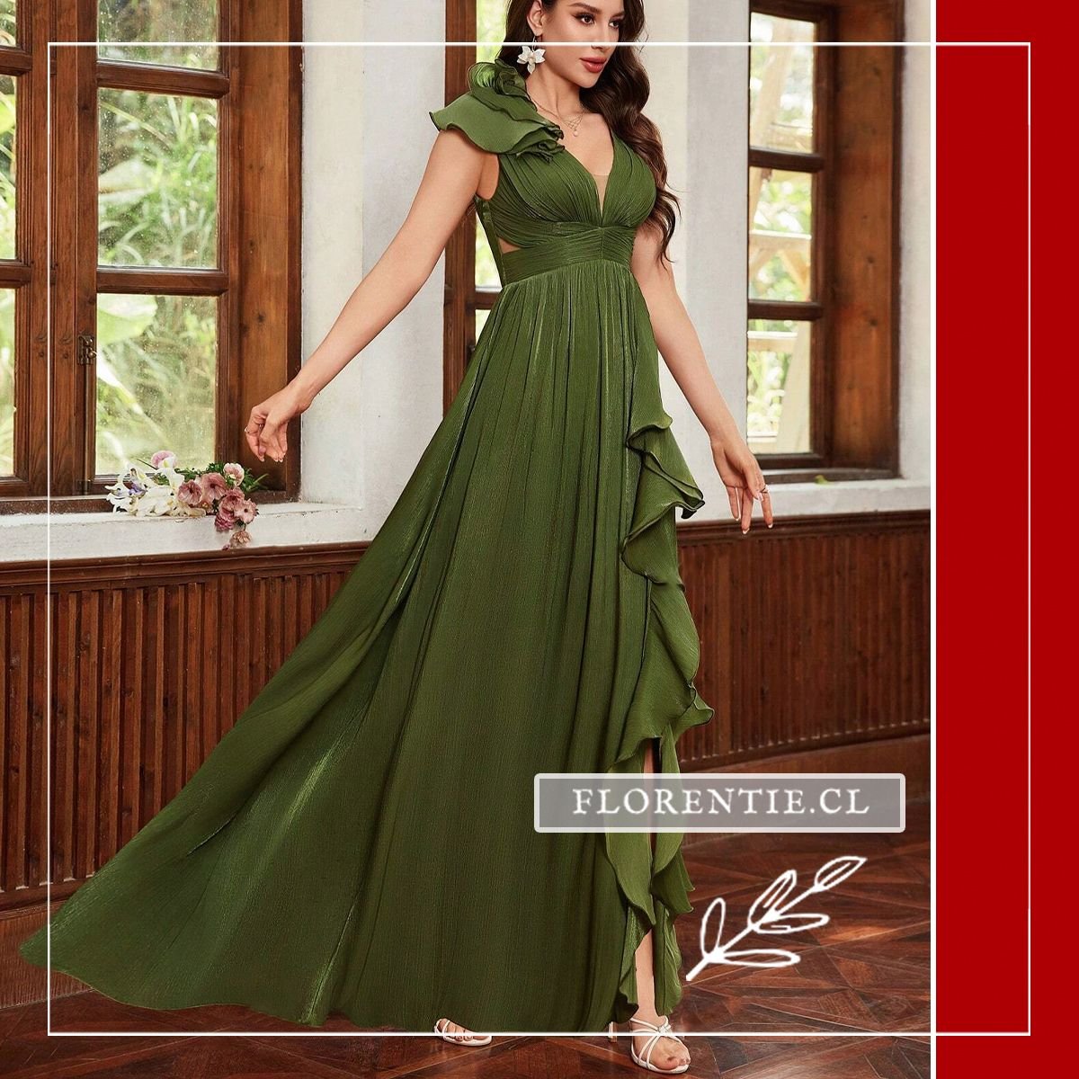 Vestido fiesta mujer gasa