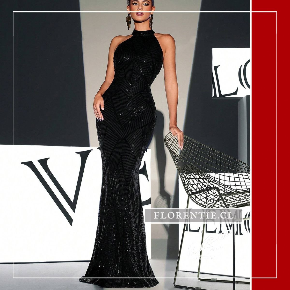 Vestido fiesta noche Monique