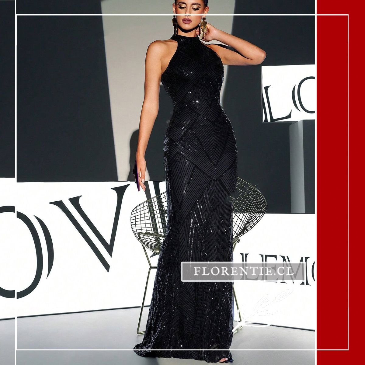 Vestido fiesta noche mujer