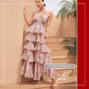 Vestido fiesta volantes Adriana