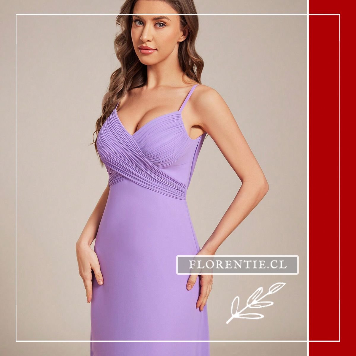 Vestido para fiesta lila
