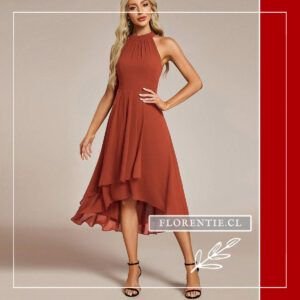 vestido corto de adelante y largo de atras