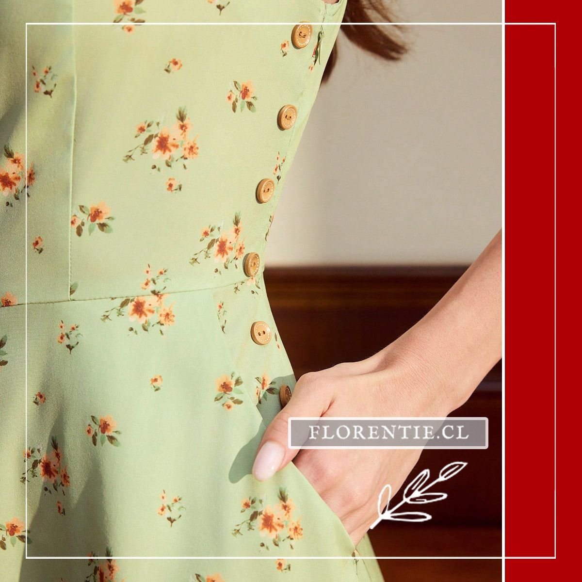 Detalle cintura vestido verano corte imperio