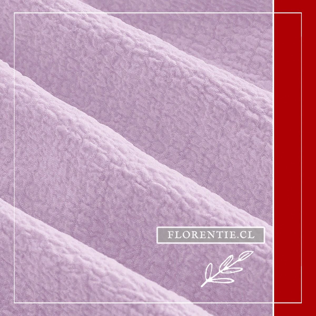 Detalle tela vestido verano Lila