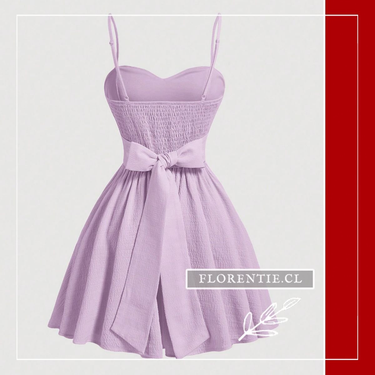 Espalda vestido verano Lila