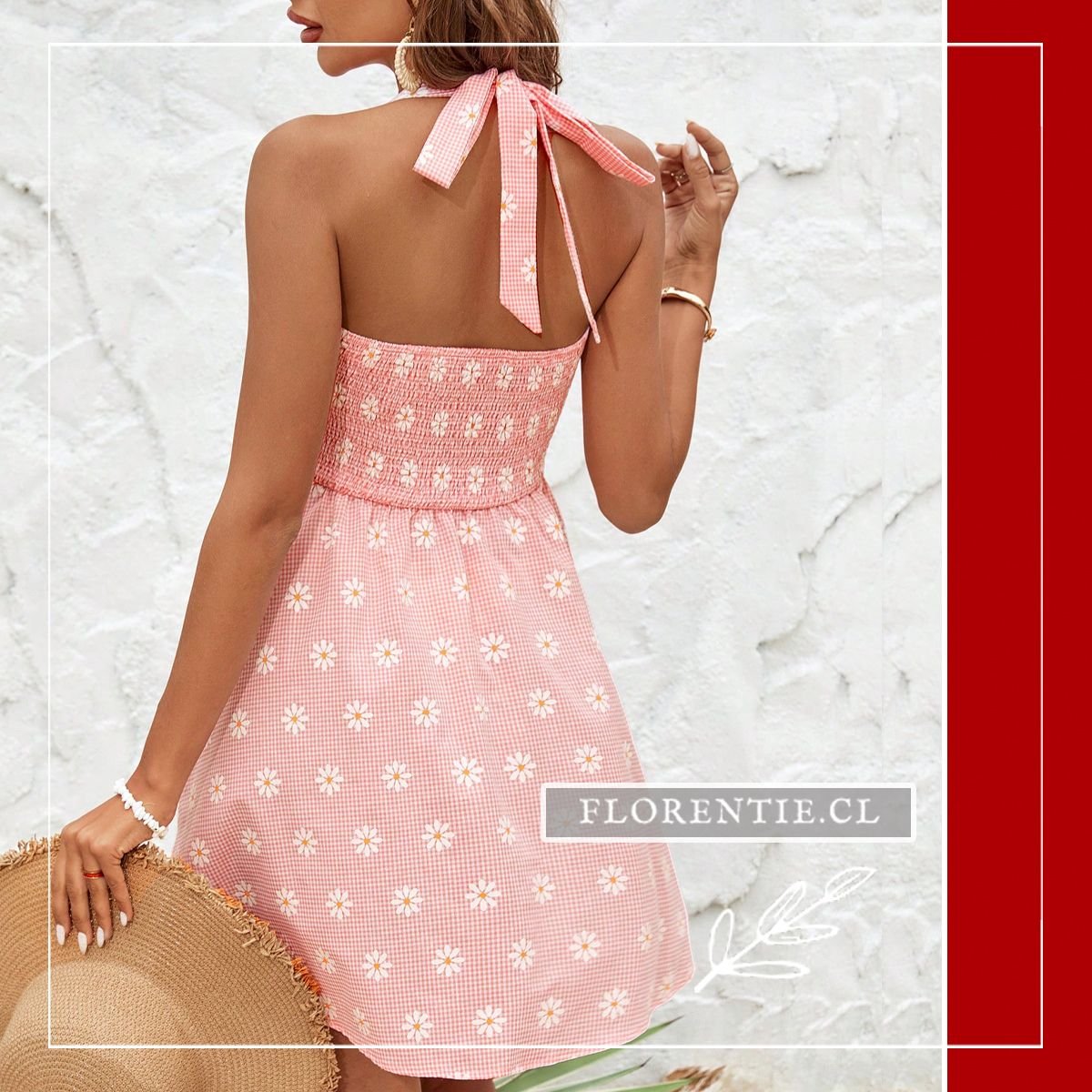 Espalda vestido verano escote cuadrado