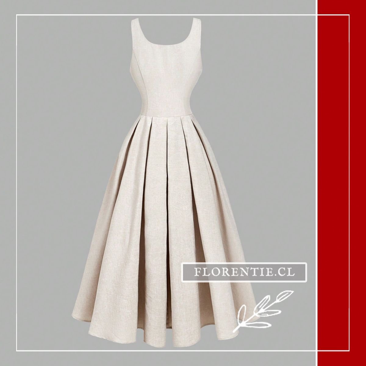 Espalda vestido verano formal