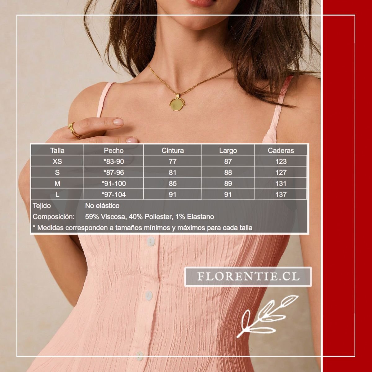 Vestido rosa corto verano Paula - Imagen 8