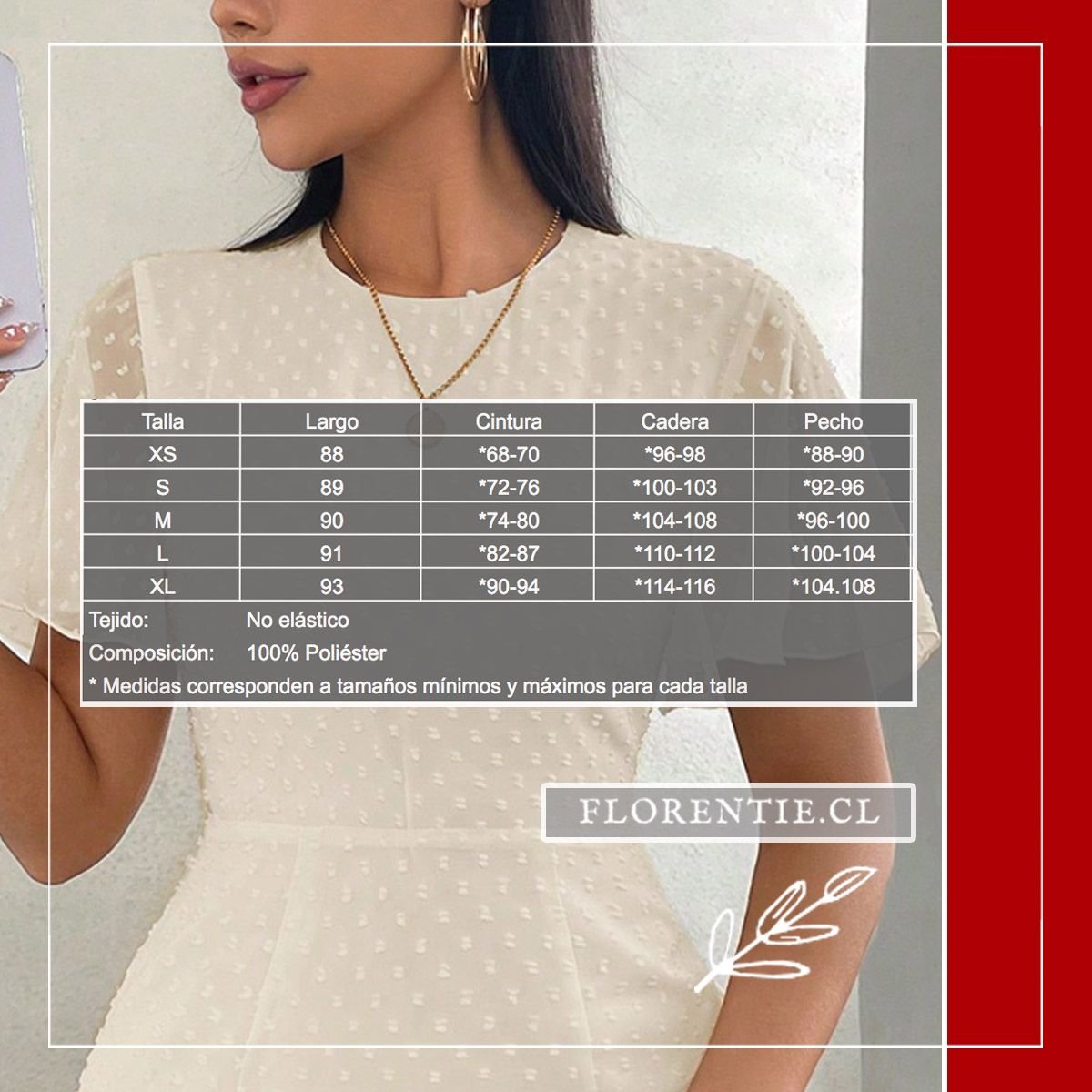 Medidas vestido verano con mangas