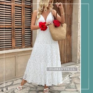 Vestido civil largo encaje Lara