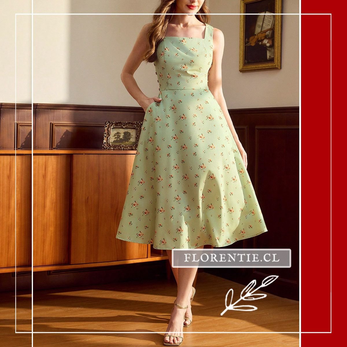 Vestido de verano corte imperio