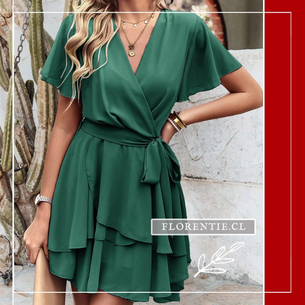 Vestido midi elegante verano